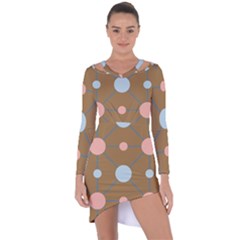 Planets Planet Around Rounds Asymmetric Cut-out Shift Dress by HermanTelo