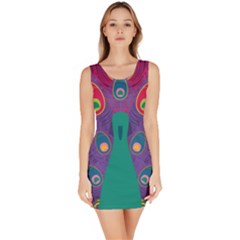 Peacock Bird Animal Feathers Bodycon Dress by HermanTelo