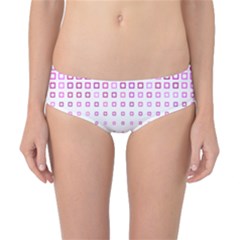 Square Pink Pattern Decoration Classic Bikini Bottoms by HermanTelo