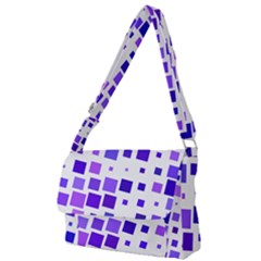 Square Purple Angular Sizes Full Print Messenger Bag by HermanTelo