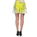 Smilie Sun Emoticon Yellow Cheeky Skater Skirt View2