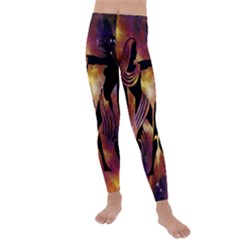 Zodiac Horoscope Astrology Kids  Lightweight Velour Leggings by HermanTelo