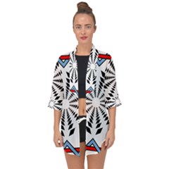 Star Illusion Mandala Open Front Chiffon Kimono by HermanTelo