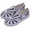 Star Illusion Mandala Kids  Canvas Slip Ons View2