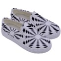 Star Illusion Mandala Kids  Canvas Slip Ons View3