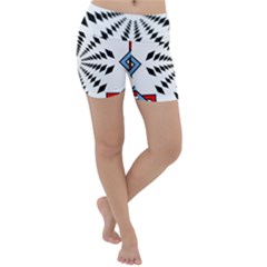 Star Illusion Mandala Lightweight Velour Yoga Shorts by HermanTelo