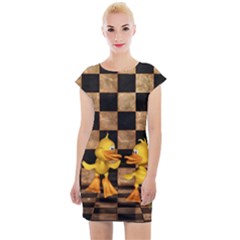 Cute Little Ducks Cap Sleeve Bodycon Dress by FantasyWorld7