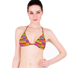 Abstract Background Geometric Bikini Top by Mariart