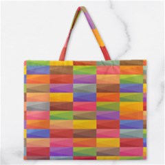 Abstract Background Geometric Zipper Large Tote Bag by Mariart