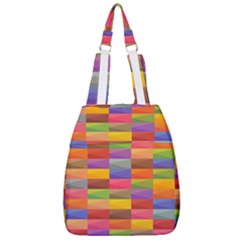 Abstract Background Geometric Center Zip Backpack by Mariart