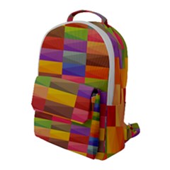 Abstract Background Geometric Flap Pocket Backpack (large) by Mariart