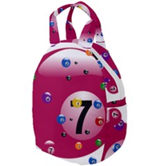 Billiard Ball Ball Game Pink Travel Backpacks by HermanTelo