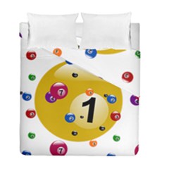 Billiard Ball Ball Game Duvet Cover Double Side (full/ Double Size) by HermanTelo