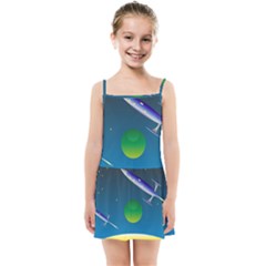 Rocket Spaceship Space Kids  Summer Sun Dress by HermanTelo