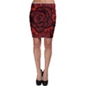 Background Abstract Red Black Bodycon Skirt View1