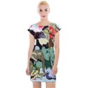 Zoo Animals Peacock Lion Hippo Cap Sleeve Bodycon Dress View1