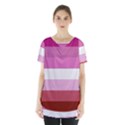 Lesbian Pride Flag Skirt Hem Sports Top View1