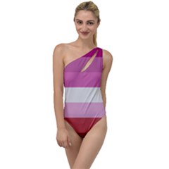 Lesbian Pride Flag To One Side Swimsuit by lgbtnation