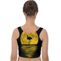 Moon Reflection Flamenco Animal Velvet Crop Top View2