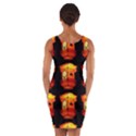 Paper Lantern Chinese Celebration Wrap Front Bodycon Dress View2