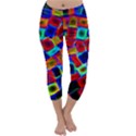 Neon Glow Glowing Light Design Capri Winter Leggings  View1