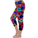 Neon Glow Glowing Light Design Capri Winter Leggings  View2