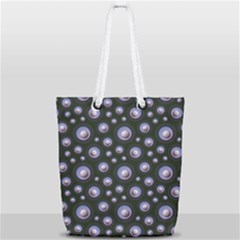 Seamless Pattern Background Circle Full Print Rope Handle Tote (small) by HermanTelo