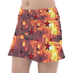 Star Radio Light Effects Magic Tennis Skirt by HermanTelo