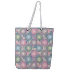 Seamless Pattern Pastels Background Full Print Rope Handle Tote (large) by HermanTelo