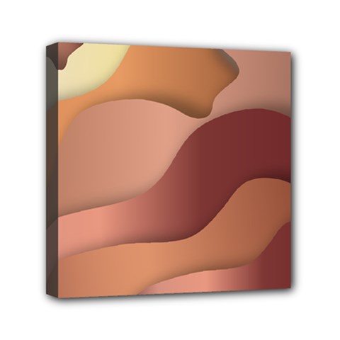 Autumn Copper Gradients Mini Canvas 6  X 6  (stretched)