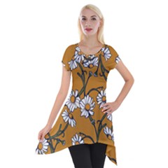 Daisy Short Sleeve Side Drop Tunic by BubbSnugg