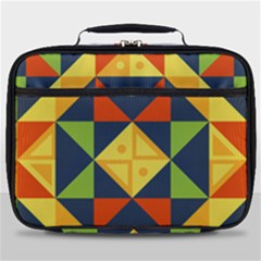 Background Geometric Color Plaid Full Print Lunch Bag by Mariart