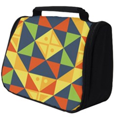 Background Geometric Color Plaid Full Print Travel Pouch (big) by Mariart