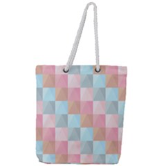 Background Pastel Full Print Rope Handle Tote (large) by HermanTelo