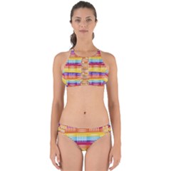 Background Line Rainbow Perfectly Cut Out Bikini Set by HermanTelo