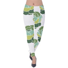 Cactus Pattern Velvet Leggings by HermanTelo