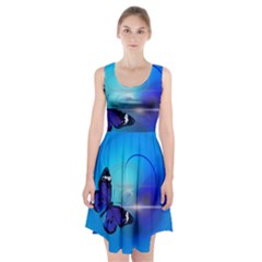 Butterfly Animal Insect Racerback Midi Dress by HermanTelo