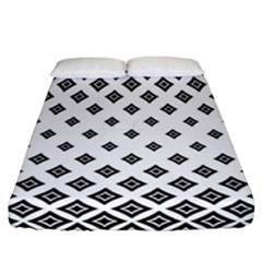 Concentric Plaid Fitted Sheet (california King Size)