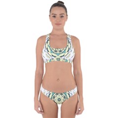 Circle Vector Background Abstract Cross Back Hipster Bikini Set by HermanTelo