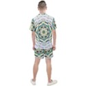 Circle Vector Background Abstract Men s Mesh Tee and Shorts Set View2