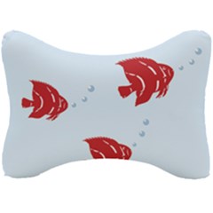 Fish Red Sea Water Swimming Seat Head Rest Cushion by HermanTelo