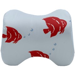 Fish Red Sea Water Swimming Head Support Cushion by HermanTelo