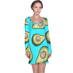 Fruite Avocado Long Sleeve Nightdress by HermanTelo