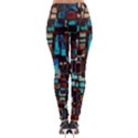 Mosaic Abstract Lightweight Velour Leggings View2