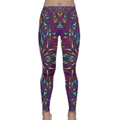 Kaleidoscope Triangle Curved Classic Yoga Leggings by HermanTelo