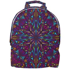 Kaleidoscope Triangle Curved Mini Full Print Backpack by HermanTelo