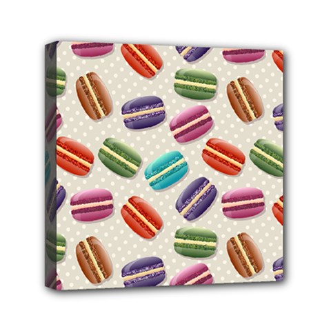 Macaron Bread Mini Canvas 6  X 6  (stretched)