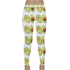 Pattern Avocado Green Fruit Classic Yoga Leggings by HermanTelo