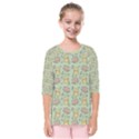 Hamster Pattern Kids  Quarter Sleeve Raglan Tee View1