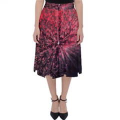 Abstract Background Wallpaper Classic Midi Skirt by Bajindul